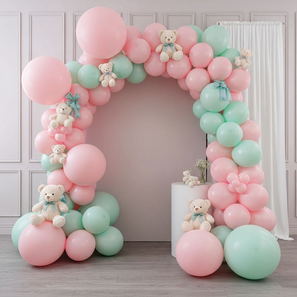 Birthday event balloon installation